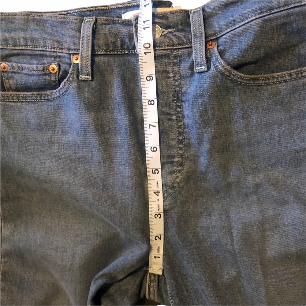 Levi’s Wedgie Skinny Button Fly Ankle Jean Frayed Hem - Picture 9 of 16